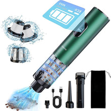 Load image into Gallery viewer, Handheld Vacuum Cordless 17KPa Powerful Suction, Portable 4-in-1 Car Vacuum with LED Display&Light, 2H Fast Charge, Multi-Nozzles for Car Interior Home Cleaning