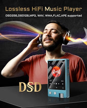 Load image into Gallery viewer, MP3 Player with Bluetooth,HiFi Lossless DSD/FLAC Digital Audio Music Player Portable,Flac DSD256/128/64 Supported,Portable 2.4" IPS Screen,64GB Micro SD Card Included,Support Up to 256GB Z12Pro