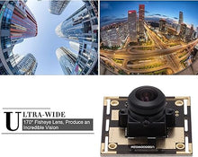 Load image into Gallery viewer, SVPRO 170 Degree Wide Angle 5 Megapixel Fisheye Lens USB Webcam Camera Module for Portable Video System