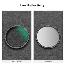 Load image into Gallery viewer, K&F Concept 82mm Variable Star Filter Cross Screen Starburst Filter 4, 8 Points -18 Layer Coating Ultra Slim Optical Glas Camera Lens Filter with 3 Cleaning Cloth