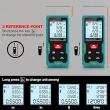 Load image into Gallery viewer, Kiprim Laser Distance Measure High Accuracy 165ft Kiprim LD50E Laser Tape Measure 50M Compact Laser Measurement Tool with Larger Backlit LCD Display,ft/m/in Switching,Bubble Level