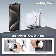 Load image into Gallery viewer, ?2024 Upgraded? Wireless Charger 3 in 1, Foldable Wireless Charging Station with Light for Apple MagSafe Charger, Travel Magnetic Charger for iPhone 16/15/14/13/12 Apple Watch AirPods 3/2 (White)