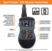 Load image into Gallery viewer, SportDOG Brand SportTrainer 875 Remote Trainer - Shock Collar - 1/2 Mile Range - OLED Screen - Waterproof, Rechargeable E-Collar with Remote - Tone, Vibration, and Static, Black