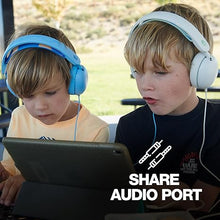Load image into Gallery viewer, Skullcandy Grom Over-Ear Wired Headphones for Kids, Volume-Limiting, Share Audio Port, Microphone, Work with Bluetooth Devices and Computers - Surf Blue