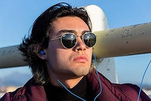 Load image into Gallery viewer, LUDOS Ultra Wired Earbuds in-Ear Headphones, 5 Years Warranty, Earphones with Microphone, Noise Isolating Ear Buds, Memory Foam for iPhone, Samsung, School Students, Kids, Women, Small Ears - Blue