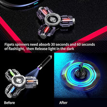 Load image into Gallery viewer, INNOPLUS Fidget Spinners, Fidget Spinner Gifts for Adults Kids, Finger Hand Spinner, Metal Fidget Spinner, Fidget Toys, Fidgets for Kids, Stress Anxiety ADHD Relief Figets Toy, Luminous Night Effects
