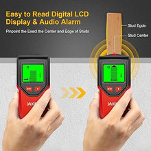 Load image into Gallery viewer, Stud Finder Wall Scanner - 5 in 1 Stud Finder Tool w/Microprocessor Chip and HD LCD Display, Stud Detector Beam Finders for the Center and Edge of Wood AC Wire Metal Studs Joist Pipe (Red)