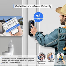Load image into Gallery viewer, Keyless-Entry Keypad Fingerprint Smart Lock: Digital Door Lock with Code Passcode, Electronic Door Handle, Biometric Door Knob for Entry Door, Bedroom Door (Silver)