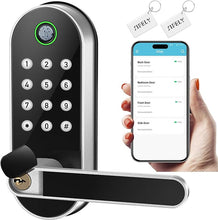 Load image into Gallery viewer, Keyless Entry Smart Door Lock: Digital Electronic Lock with Code, Electric Door Knob, Door Handle Lock, Perfect for Exterior/Interior/Entry/Bedroom Doors