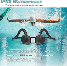 Load image into Gallery viewer, Bone Conduction Headphones,Open-Ear Bluetooth Headset with Micphones, Built-in 32GB Flash Memory MP3 Player, IPX8 Waterproof Sports Earphones for Gym Workout Swimming Running Cycling