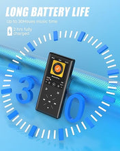 Load image into Gallery viewer, 64GB Bluetooth MP3 Player - 2.4" Screen Portable HiFi Mp3 Player with Built-in Speaker, MP3 Music Player with Voice Recorder, FM Radio, Touch Buttons,Support up to 256GB SD Card