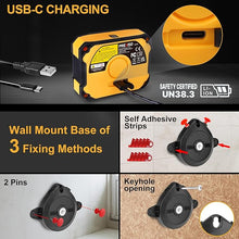 Load image into Gallery viewer, PREXISO 3-in-1 Digital Angle Gauge Magnetic with Laser Level, Rechargeable Digital Level with Wall Mount Base, 0-90° & 0-180° Range, Angle Finder with Cross Line for Woodwork, Saw, Hanging Frames