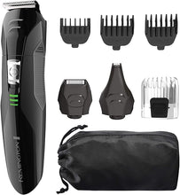 Load image into Gallery viewer, Remington All-in-One Grooming Kit, Lithium Powered, 8 Piece Set with Trimmer, Men's Shaver, Clippers, Beard and Stubble Combs, Black