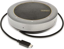 Load image into Gallery viewer, StarTech.com USB-C Speakerphone Docking Station, Mini Portable Conference Speaker and Audio Dock, USB-C to VGA/4K HDMI, 2X USB-A Hub, Mic/Speaker, Teams/Zoom/Softphone Speakerphone (DKTBRSPMPD)