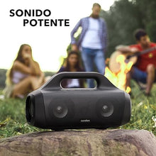 Load image into Gallery viewer, Soundcore Anker Motion Boom Waterproof Bluetooth Speaker with Titanium Drivers, BassUp Technology, IPX7, 24H Playtime, App, Built-in Handle, Outdoor Speaker for Camping, Pool, Beach, Backyard