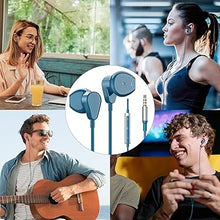 Load image into Gallery viewer, 3.5mm Headphones Wired Earphones for Samsung Galaxy A25 A15 A12 A13 A03s A14 A23 A71, Noise Canceling Wired Earbuds with Microphone Song Skip Ear Bud Wired for Moto G Power Pure Pixel 5a 4a Android PC