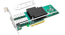 Load image into Gallery viewer, 10Gb PCI-E NIC Network Card Dual SFP+ Port Ethernet Converged LAN Adapter CNA Compatible with Intel X710-DA2 PCI Express x8/x16 Networking Server Support Windows/Linux/VMware