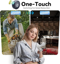 Load image into Gallery viewer, Wireless Lavalier Microphone for iPhone 15/16 & Android, USB C Mini Lapel Microphone Wireless, Hi-Fi Audio, Noise Cancellation, 35H Battery for Video Recording, Streaming - Sapphire Blue