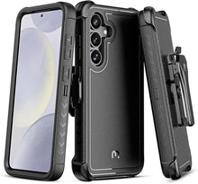 Load image into Gallery viewer, M MYBAT PRO Maverick Series for Samsung Galaxy S25 Plus Case with Belt Clip Holster, 6.7 inch, Heavy Duty Military Grade Drop Protective Case with 360° Rotating Stand (No Screen Protector) Black