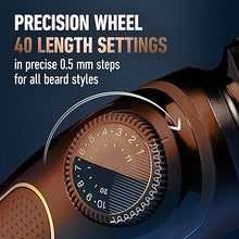 Load image into Gallery viewer, King C. Gillette Cordless Beard Trimmer for Men, Kit includes 1 Trimmer, 3 Interchangeable Combs, 1 Cleaning Brush, 1 Charger, 1 Travel Bag, BLUE