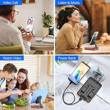 Load image into Gallery viewer, JTEMAN Birthday Gifts for Men Women,Bluetooth Speaker Phone Stand with Power Bank,Portable Foldable Charging Speaker Stand,Unique Gifts for Women Dad,Men Gifts Tech Gadgets