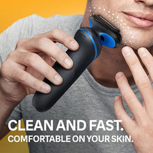 Load image into Gallery viewer, Braun Electric Shaver for Men, Series 5 5150cs, Wet & Dry Shave, Turbo Shaving Mode, Foil Shaver, with Beard Trimmer, Body Groomer and Charging Stand, Blue