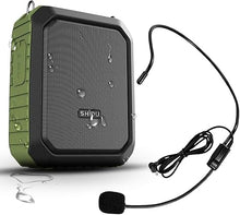Load image into Gallery viewer, 18W Voice Amplifier Portable Microphone and Speaker Set,Personal Speaker with Wired Mic Headset & Waistband,Wearable Waterproof Mini Pa System,Megaphone with Mic for Teachers,Classroom,Outdoor Speech