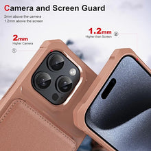 Load image into Gallery viewer, CCSmall Wallet Case for Apple iPhone 16 Pro Max with Card Holder for Women Men, Luxury Folio Leather Wallet & TPU Bumper Phone Case for iPhone 16 Pro Max ZM Rose