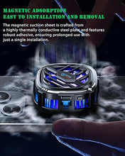 Load image into Gallery viewer, YANISM Magnetic Cell Phone Cooler, RGB Phone Cooling Fan Portable Lightweight Mobile Phone Cooling Fan, Phone Radiator with Temperature Display for Mobile Gaming,Tiktok Live Streaming