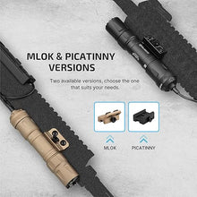 Load image into Gallery viewer, OLIGHT Odin S 1500 Lumens MLOK Rail Mounted Weaponlight Rechargeable Tactical Flashlight with Upgraded Remote Pressure Switch, 250 Meters Throw Distance, IPX8 Waterproof (Black)