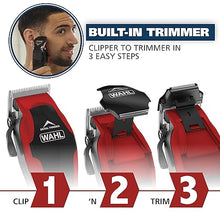 Load image into Gallery viewer, Wahl USA Clip ‘N Trim 2 in 1 Corded Hair Clipper with Pop Up Trimmer Kit, The Perfect Hair Clippers for Men’s Haircuts and Long Beard Touch Up Grooming – 79900-1501P