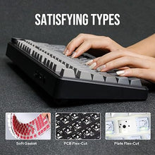 Load image into Gallery viewer, EPOMAKER X Aula F99 PRO Wireless Gaming Keyboard, Hot Swappable Custom Keyboard, 2.4GHz/Type-C/BT5.0 Mechanical Keyboard with 8000mAh Battery, RGB Backlit Gaming Keyboard (Black Gradient)