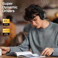 Load image into Gallery viewer, Monster Mission 200 Bluetooth Headphones, Wireless Headphones with 3 EQ Modes, Low Latency HiFi Stereo Foldable Lightweight Headset, 70H Playtime,Deep Bass for Home Office Cellphone PC Ect