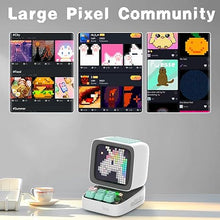 Load image into Gallery viewer, Divoom Ditoopro Pixel Art Speaker with LED Display, Portable Bluetooth Speaker, Smart Alarm Clocks, Retro Aesthetic Decor for Kitchen, Bedroom, Office, White