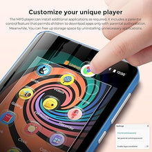 Load image into Gallery viewer, MP3 Player with Bluetooth and WiFi, innioasis 160GB Music Player with Spotify,Pandora,Amazon Music,4" Touch Screen Android MP4 MP3 Player for Kids with Libby,Audible,Audiobooks(White-Blue)