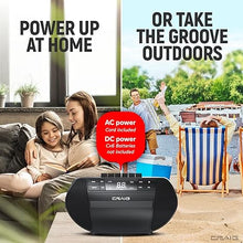 Load image into Gallery viewer, Craig Portable Top-Loading CD Boombox with AM/FM Stereo Radio and Cassette Player/Recorder in Black | Cassette Player/Recorder | LED Display (Black)