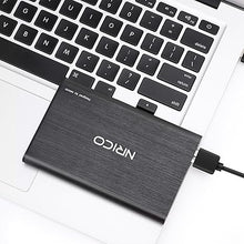 Load image into Gallery viewer, NRICO Ultra Slim 250GB Portable External Hard Drive USB3.0 HDD Storage Compatible for PC, Desktop, Laptop,Mac,PS4, Xbox one (Black, 250, GB)