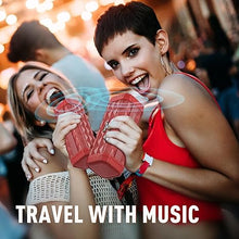 Load image into Gallery viewer, BUGANI Bluetooth Speaker Portable Wireless Speaker, 100ft Wireless Range, Louder Volume, Stereo Sound, Amazing Bass 24H Playtime, IPX5, Built-in Mic, Waterproof Speaker for Home, Outdoor, Red