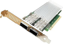Load image into Gallery viewer, 100G Ethernet Network Interface Card Dual QSFP28 Ports Converged Network Adapter Compatible Intel E810-CQDA2, PCIe 4.0 x16 NIC LAN Card Windows Server/Linux/VMware