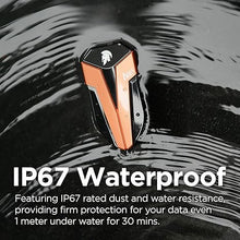 Load image into Gallery viewer, DATO External SSD 1TB, external solid state drive Portable SSD external USB 3.2 Gen 2x2 Type-C OTG supported compatible with PS5 and Xbox, up to 1600/1500 MB/s, IP67 waterproof SSD - ARES Amber Shield