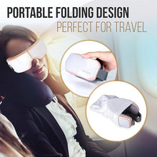 Load image into Gallery viewer, SereneLife Smart Eye Massager with Heat and Compression, Vibration, Music, Wireless Heated Mask for Migraines and Stress Therapy (Pink V2 Soft Fit)