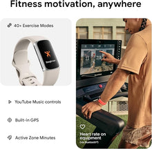 Load image into Gallery viewer, Fitbit Charge 6 Fitness Tracker with Heart Rate, GPS, Premium Membership, Health Tools - Porcelain/Silver