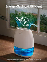 Load image into Gallery viewer, Dehumidifiers for Home, 34 oz Small Dehumidifier for Room, Quiet Dehumidifiers for Bathroom, Bedroom, RV, Closet with Auto Shut Off, 7 Colors Night Light