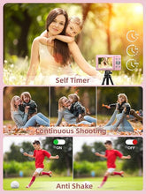 Load image into Gallery viewer, Digital Camera, FHD 1080P Camera, Digital Point and Shoot Camera with 16X Zoom Anti Shake, Compact Small Camera for Boys Girls Kids