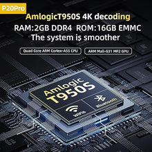 Load image into Gallery viewer, Cacacol P20 Pro 4K LED Projector 1080p Full HD 700 ANSI Lumen, Amlogic T950S 2GB 16GB WiFi 6 Bluetooth Airplay Miracast, Built-in Speaker, Android TV 13.0 English OS