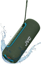 Load image into Gallery viewer, JVC Illuminated Portable Wireless Speaker with 20W max outputs, Dynamic Sound, Bluetooth 5.0, TWS Capability, USB-C, IPX5, AUX in, up to 5-Hour Battery Life - SPPA5BTG (Green)
