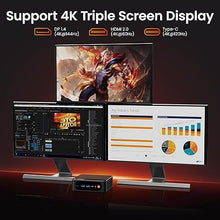 Load image into Gallery viewer, Beelink Mini PC, Ser5 5800H AMD Ryzen 7 (Up to 4.4GHz) 16GB DDR4 500GB PCle 3.0 SSD Mini Desktop Computer, 1000Mbps LAN, Wifi6/BT5.2,HDMI/DP/Type-c/4K Triple Display Micro Mini PC