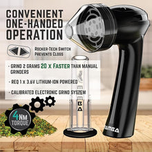 Load image into Gallery viewer, Mamba Loader XL 2g Black USB Electric Herb Grinder. Small Portable Metal Herbal Grinder Machine & Spice Mill for the Kitchen