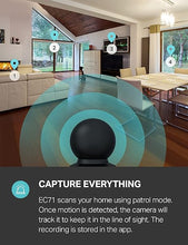 Load image into Gallery viewer, Kasa Smart Indoor Pan-Tilt Home Security Camera, 1080p HD Dog Camera w/Night Vision, Motion Detection for Baby & Pet Monitor, Cloud & SD Card Storage, Works w/ Alexa & Google Home, 2.4G WiFi (EC71)