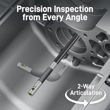 Load image into Gallery viewer, Teslong Articulating Borescope with Dual Lens Endoscope Camera, Two-Way Articulated Industrial Inspection Camera with LED Light, Flexible Mechanic Fiber Optic Snake Scope Cam for Wall Automotive-5FT